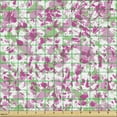 thumbnail image 2 of Ambesonne Abstract Fabric by the Yard Upholstery, 80's Funky Jumble Strokes, 10 Yards, Pink Green White, 2 of 5