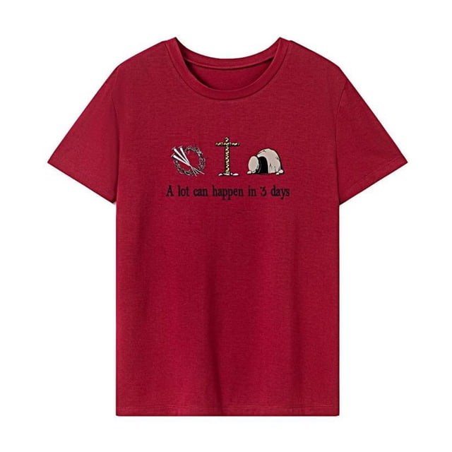 Camiseta para mujer Ropa deportiva clásica Trajes Ropa Simple Elegante Cuello redondo suave XL