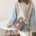 thumbnail image 2 of Bear Women Mini Boston Bag Woolen Corduroy Shoulder Bag Small Handbag Plush Crossbody Bags Cloth Zipper Purse For Girls heqiyong LED, 2 of 2