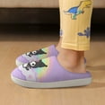 thumbnail image 6 of Kids Slippers Kuromi And My Melody House Slippers Warm Soft Plush Slipper Anti-Slip Winter Fluffy House Shoes for Boys Girls, 6 of 7