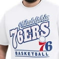thumbnail image 5 of Men's G-III Sports by Carl Banks White Philadelphia 76ers Adaptive Headliner T-Shirt, 5 of 6