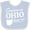 Blue and White, variant on Inktastic Someone in Ohio Loves Me Boys or Girls Baby Bib