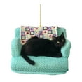 thumbnail image 2 of Adorno acrílico de gato negro para Navidad, divertido accesorio fotográfico para amantes de los gatos. Estilo A, 2 of 9