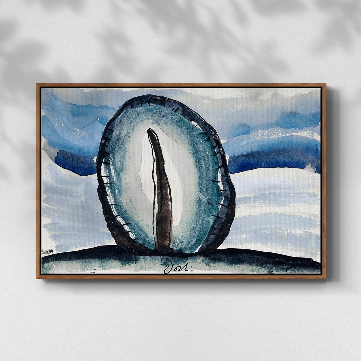 Vintage Landscape-CCXCVIII By Wexford Home Framed in Walnut Wood Gallery Wrapped Canvas 25 in. x 37 in.