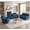 Blue, variant on Caberryne Recliner Sofa with 2 Recliners for Living Room Furniture Sets,Corduroy Reclining Couch with Cup Holders/Hidden Table for Living Room/Lounge(3 Seater Sofa,Dark Gray)