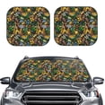 thumbnail image 2 of Balery Hawaiian Culture Symbols Parasol para parabrisas de coche de 2 piezas | Parasol plegable para parabrisas delantero de coche para la mayoría de sedanes-Medium, 2 of 6