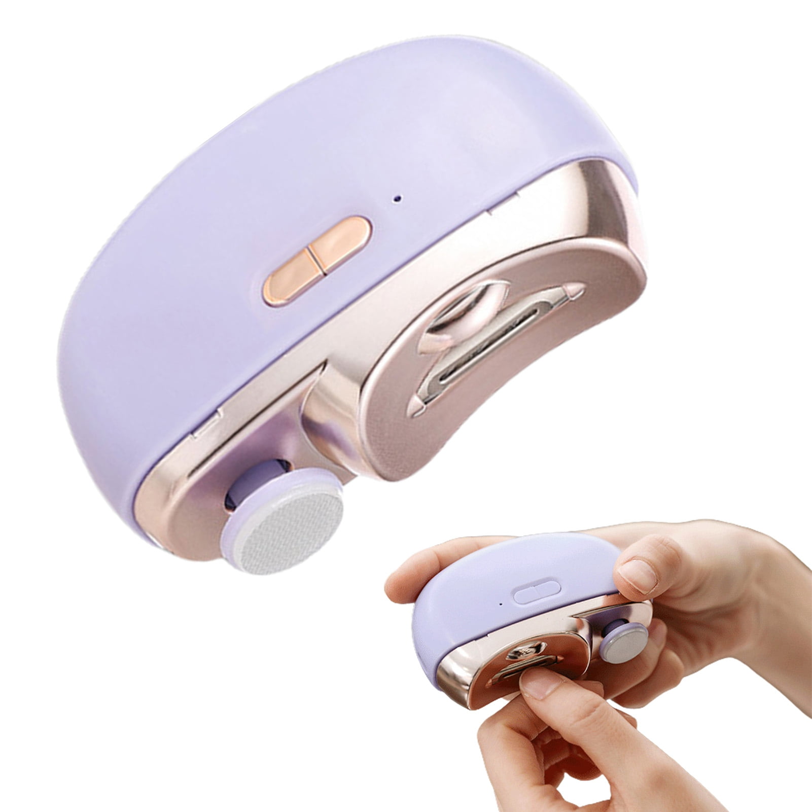 Washranp Electric Automatic Nail Clipper with Light Fingernail Cutter