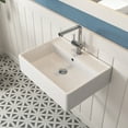 thumbnail image 2 of DeerValley DV-1WS0127 23" x 18" White Rectangular Vitreous China Wall Mount Bathroom Sink with Overflow, 2 of 10