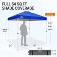 thumbnail image 4 of EAGLE PEAK 8 x 8 Pop Up Canopy Tent Instant Outdoor Canopy Easy Set-up Straight Leg Folding Shelter, 4 of 10