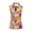 Retro Multicolor Floral Pattern, variant on HUIACONG Workout Tank Tops with 250 Years American Spirit, Ladies Golf Shirt for Patriotic Events and Casual Summer Wear