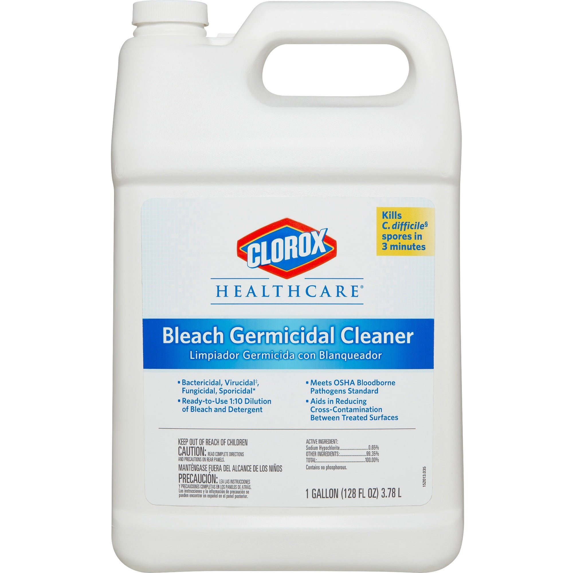 Clorox Healthcare, CLO68978CT, Bleach Germicidal Cleaner Refill, 4