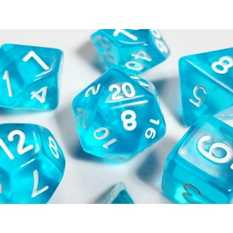 HDdais 7-Piece DND Dice Set With Whale Inside - Polyhedral Resin Dice For Dungeons & Dragons RPG-362377