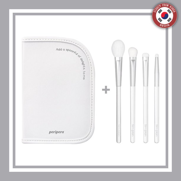 PERIPERA Sim:juego De Brochas Lisas + Bolsa Colección Pearl-Seoin Gao Jiahui unisex