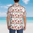 thumbnail image 6 of Goofa Rose Flowers Hawaiian Shirt for Men, Unisex Summer Beach Casual Short Sleeve Button Down Shirts,Aloha Tropical Floral print shirt-3X-Large, 6 of 9