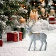 thumbnail image 3 of Reindeer Christmas Decorations, Glitter Deer Figurine Set for Mantle, Tabletop, and Centerpiece Displays, Holiday Home and Party Decor, 3 of 4