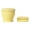 Yellow, variant on Travel Cup With Lid (6oz/180ml) Silicone Folding Cup With StainlessSteel Rim Portable Pocket Cup ForMouthwash Hiking Camping,Blue