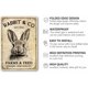 thumbnail image 2 of Rab& Co Farms & Feed Letreros de metal de Pascua, cartel de conejito, placa retro, decoración de pared, regalo para el hogar, granja, cafetería, fiesta de Pascua, decoración de pared, 8 x 12 pulgadas, 2 of 7