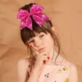 thumbnail image 3 of Banda elástica con forma de lazo para coletas Cheer Hair Bows para niñas, 3 of 6