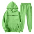 thumbnail image 4 of MEZZALL Men Casual Outfits Sets Solid Color Sweatshirt Sweatpants Two Piece Hooded Trousers Sports Suits Pocket Long Sleeve Hoodies Drawstring Pants Clothes Sets Breathable Clothing, 4 of 5