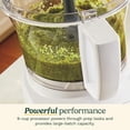 thumbnail image 4 of Cuisinart 9-Cup Continuous Feed Food Processor with Fine and Medium Reversible Shredding and Slicing Disc, Universal Blade, Continuous-Feed Attachment, and In-Bowl Storage (White), 4 of 5