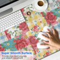 thumbnail image 2 of Long Mouse Pads for Desk,Pioneer Flower Floral Print Pattern Desk Mats on Top Of Desks, Desk Mouse Pad Extra Large with 3mm Non-Slip Base and Stitched Edge for Gaming,Office,Work,Home 47.3"x23.6", 2 of 6