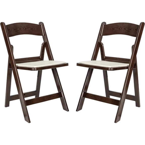 2 Pack 800LB Weight Capacity Event Chair, Set of 2, Dark Brown