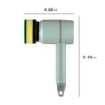 thumbnail image 3 of Fiudx Cepillo de Limpieza Eléctrico, 2 Cabezales Reemplazables, Recargable Por Usb, Rotación de Alta Potencia, Diseño Ligero, Uso Versátil En Baño y Cocina, Agarre Cómodo, 22,4 X 11,9 X 5,5 Cm, 3 of 6
