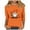 QR2-Orange, variant on Womens Tops Thanksgiving 3/4 Sleeve T-Shirt Fall Pumpkin Graphic Tees Thankful Blessed Crew Neck Holiday Top Halloween Shirts