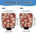 thumbnail image 3 of Microfiber Car Wash Gloves With Chenille & Polyester Terry Scratch-Free Cleaning Elastic Cuffs Dasiy in Red, 3 of 8