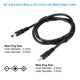 thumbnail image 2 of Cable de alimentación DC Uxcell de 3 pies, con conector macho de 5.5 x 2.5mm a macho de 5.5 x 2.1mm, adaptador de cable de 18AWG, color negro, 2 of 4