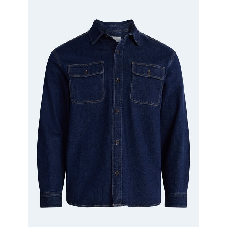 Free Assembly Men's Heavyweight Denim Shirt photo 6