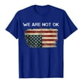 thumbnail image 4 of ORT 4th of July Shirts Women American Flag T Shirts American Flag T-Shirts Tops Crewneck Summer T-Shirt(Blue,XL), 4 of 6