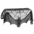 thumbnail image 2 of Cheers.US Home Halloween Fireplace Decorations, Fireplace Mantle Scarf Cover, Black Lace Spider Web for Door, Window and Fireplace Decoration, Halloween Decorations, 2 of 6