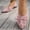 Pink, variant on Women's Mesh Ballet Flats Pointed Toe Mary Jane Flats with Bow & Flowers Slip On Comfy Sweet Flat Shoes Dressy Casual Office