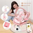 thumbnail image 2 of Baby Swing Uuoeebb portátil eléctrico con Bluetooth, color rosa, 2 of 6