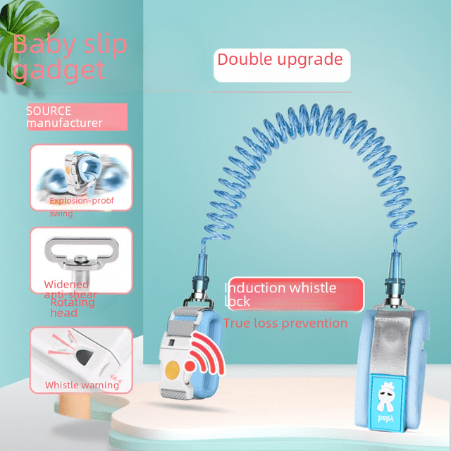 Cinturón antipérdida para niños, cuerda de tracción, cerradura de inducción, protección de seguridad, pulsera antipérdida para niños, llave antipérdida