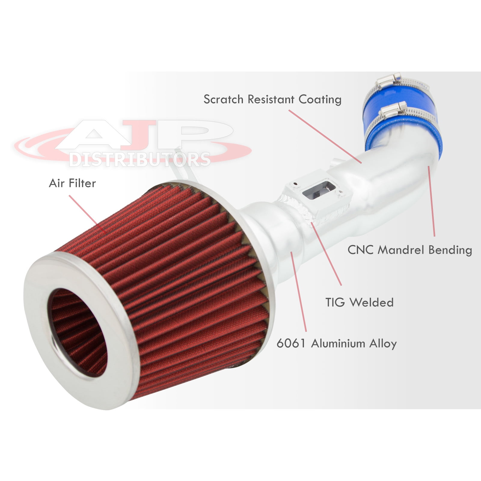 AJP Distributors Dual Cold Air Short Ram Intake CAI Induction Pipe System + Filter Compatible/Replacement For Nissan 370Z Infiniti G37 VQ37 2009 2010 2011 2012 2013 2014 2015 2016 2017 2018 2019 2020