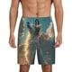 thumbnail image 1 of Fotbe Starry Sky Cloud Wolf Pantalones Cortos de Pijama para Hombre, Ropa de Dormir, Pantalones de Pijama Cortos para Hombre-Large, 1 of 6