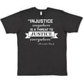 thumbnail image 3 of Inktastic Injustice Anywhere is a Threat to Justice Everywhere- Martin Luther King Jr. T-Shirt, 3 of 5