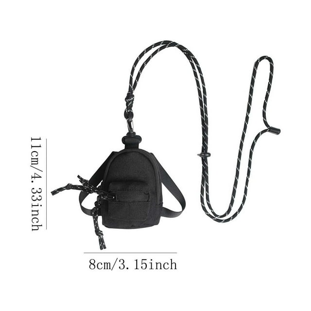 Mini bolso colgante de moda, monedero, mini bolso colgante, llavero, auriculares, tarjetero, bandolera informal.
