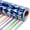 Blue Birthday, variant on FLYHILL Birthday Wrapping Paper Roll - Mini Roll - 17 IN x 32.8 FT - Colorful HAPPY BIRTHDAY Letters with Metallic Shine, Gift Wrapping Paper with Grid Cutting Lines for Birthday, Baby Shower
