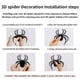 thumbnail image 2 of Decoraciones de pared de Halloween Diy 3d Plástico Araña Decoración Pegatinas Decoración de Halloween Hogar Pared Ventana Interior Exterior Araña aterradora 6 paquetes Negro, 2 of 5
