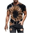 thumbnail image 3 of CFLVAEK Mens T Shirts Graphic Tees Trendy Tie Dye Tshirts Big and Tall Crew Neck Tshirt Casual Summer Short Sleeve T Shirt Black XXL, 3 of 6