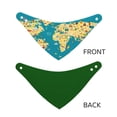 thumbnail image 6 of Kll World Map With Landmarks Dog Bandanas,Triangle Reversible Pet Scarf For Small Medium Large And Extra Large Dogs-Small, 6 of 7