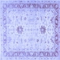 thumbnail image 1 of Ahgly Company Indoor Square Oriental Blue Traditional Area Rugs, 5' Square, 1 of 4