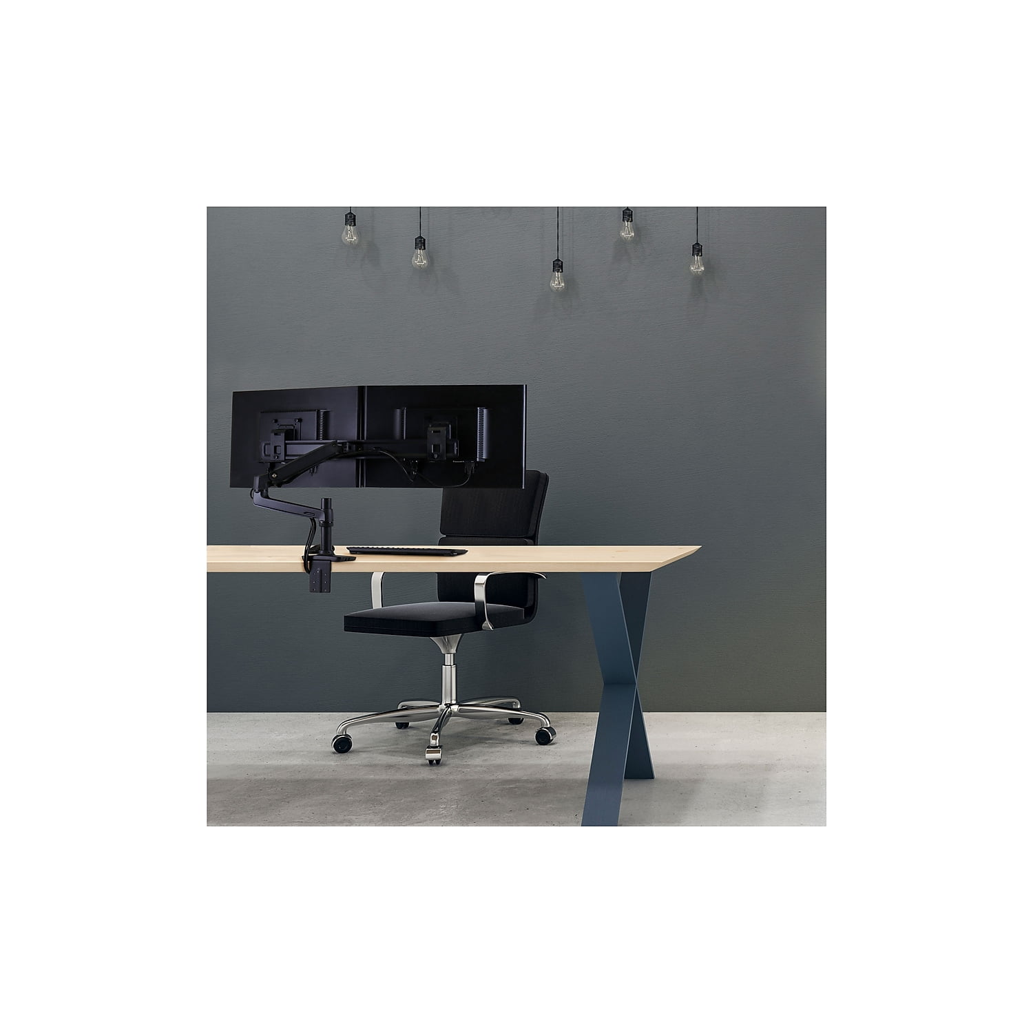 Ergotron 45489224 Dual Monitor Desk Mount Direct Arm Black