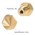 thumbnail image 3 of Uxcell M6x0.01'' 3D Printer Nozzle Head Thread Replacement Brass 4pcs, 3 of 3