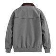 thumbnail image 4 of Mens Lightweight Jackets Casual Work Barn Jacket Windbreaker Water Resistant Golf Zip Up Jacket, 4 of 6