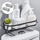 thumbnail image 1 of 2x Hierro Orgazador de baño Estante de almacenamiento Estante de almacenamiento de inodoro Soporte de champú Accesorios de baño que ahorran espacio Negro Macarena Organizador de baño, 1 of 8