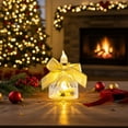 thumbnail image 6 of Mecorevxz Christmas Flameless Bow LED Lights Crystal Candle Light Transparent Electronic Night Lamp Dating Party Holiday Family Decorations(White), 6 of 8